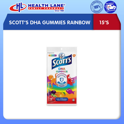 SCOTT'S DHA GUMMIES RAINBOW 15'S